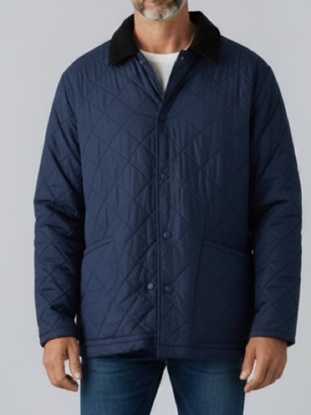 GANT Men's Navy Blue THE QUILTER Jacket Coat